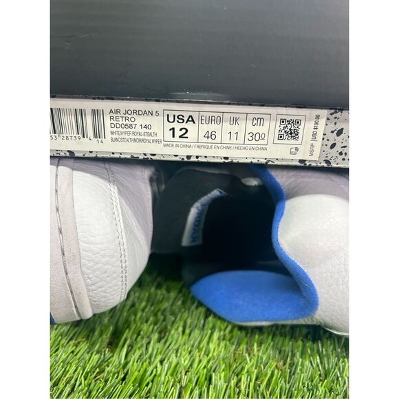 VNDS WORN 1x Size 12 - Air Jordan 5 Retro Stealth 2.0 - OG ALL 2021 - Picture 7 of 7